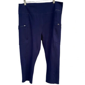 Eddie Bauer Woman’s Trail Tight High Rise Capris Size XL